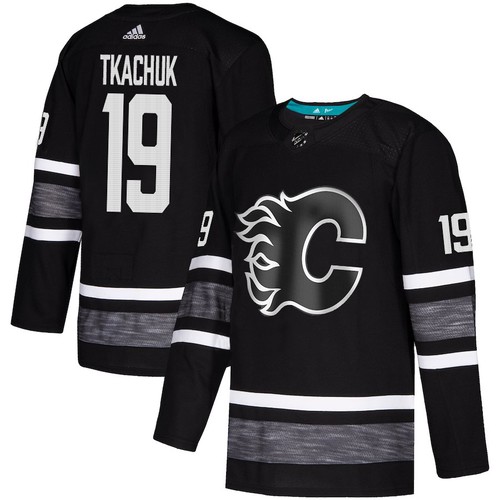 Calgary Flames Trikot #19 Matthew Tkachuk Schwarz 2019 All-Star Game Parley